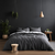 100% Cotton - Charcoal Grey Bed Sheet Set