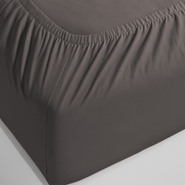 100% Cotton - Charcoal Grey Fitted Sheet