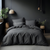 100% Cotton - Charcoal Grey Quilt Cover