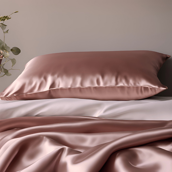 100% Mulberry Silk Pillowcase - Rose Gold